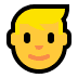 👱‍♂️ man: blond hair display on Windows